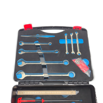 17 + Wooden Ruler Pcs MRI‑Safe Titanium Tool Kit – Non‑Magnetic Tools for MRI Repair