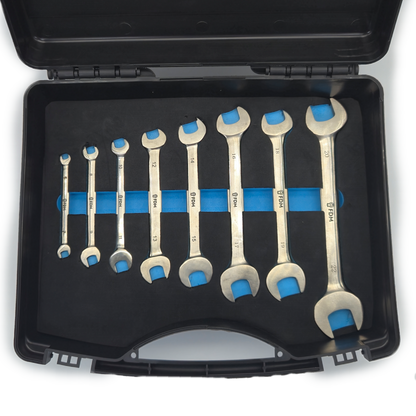 Titanium Double Open End Metric Wrench Set 8 piece Non-Ferrous, Corrosion Resistant,  Non-Magnetic