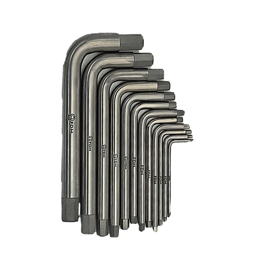 Titanium Tools Allen Key Set 12pcs SAE Non Magnetic Non Ferrous Tools