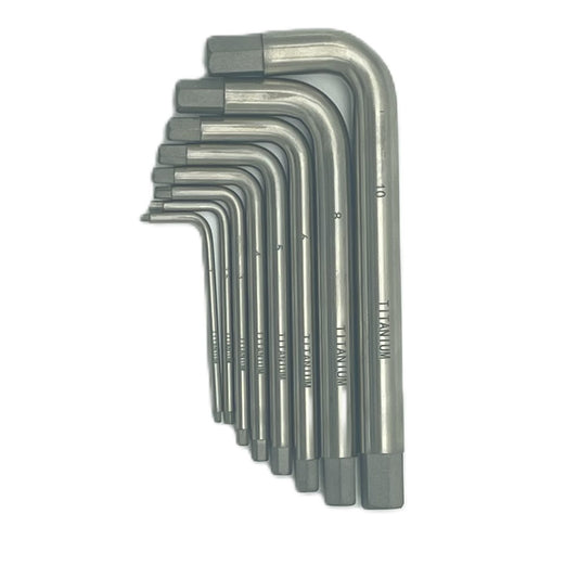 Titanium Tools Allen Key Set 8pcs Non Magnetic Non Ferrous Tools