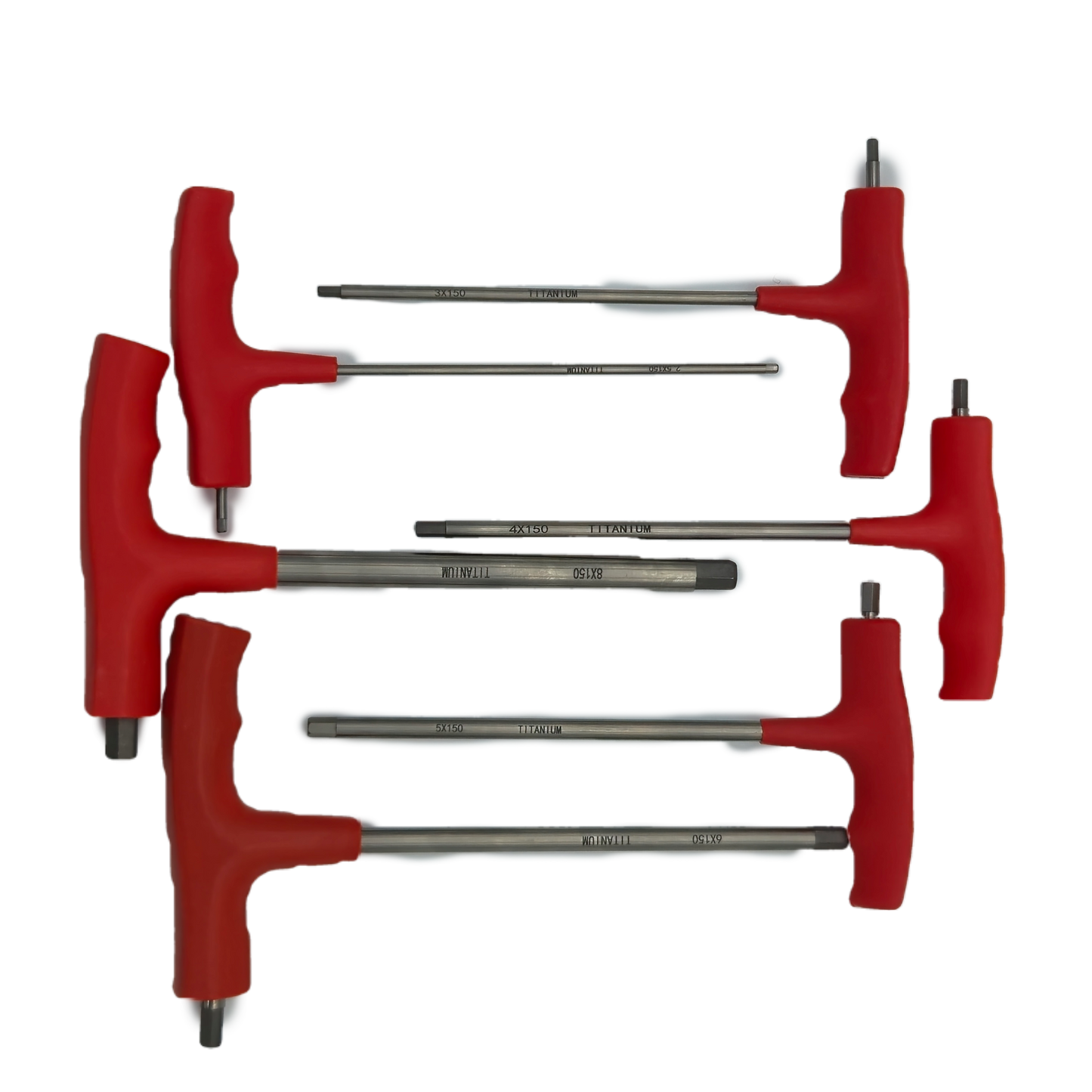 MRI‑Safe T‑Handle Titanium Allen Key Set (Metric)